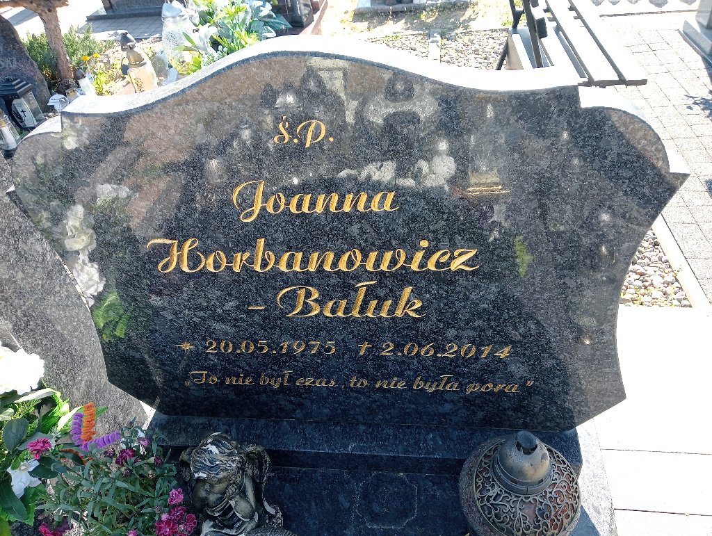 Grób Joanna Horbanowicz-Bałuk